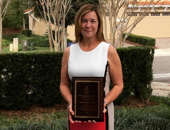 Attorney Heidi Hillyer Holding Award
